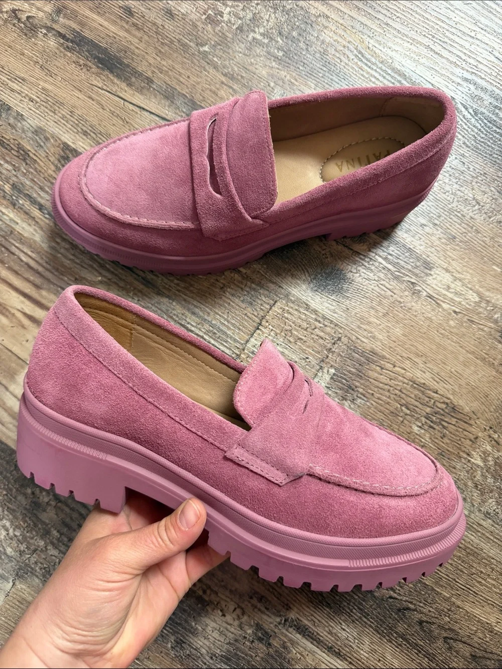 Patina by Portland Leather Zoe Chunky Loafer Foxglove Size 9 - Picture 1 of 8